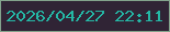 文字の大きさ：3、枠の色：83a38c、背景の色：302435、文字の色：25b7a5 無料ブログパーツのブログ時計