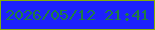 文字の大きさ：1、枠の色：83b005、背景の色：1d22fc、文字の色：1f7d42 無料ブログパーツのブログ時計