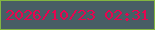 文字の大きさ：3、枠の色：83b641、背景の色：485e65、文字の色：e70450 無料ブログパーツのブログ時計