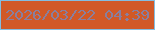 文字の大きさ：5、枠の色：83bee1、背景の色：d15927、文字の色：897f9e 無料ブログパーツのブログ時計