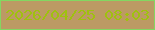 文字の大きさ：5、枠の色：83d761、背景の色：bc9a64、文字の色：9fc10f 無料ブログパーツのブログ時計