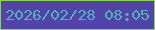 文字の大きさ：1、枠の色：83db41、背景の色：5143a9、文字の色：4eb6af 無料ブログパーツのブログ時計