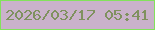 文字の大きさ：1、枠の色：83e25c、背景の色：cab2cb、文字の色：7f915f 無料ブログパーツのブログ時計