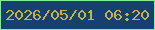 文字の大きさ：5、枠の色：83ea95、背景の色：164071、文字の色：c4b347 無料ブログパーツのブログ時計