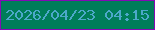 文字の大きさ：4、枠の色：840ab5、背景の色：007d5a、文字の色：4da8ca 無料ブログパーツのブログ時計