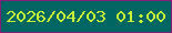 文字の大きさ：5、枠の色：841c7c、背景の色：006661、文字の色：c9f435 無料ブログパーツのブログ時計