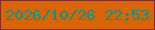 文字の大きさ：3、枠の色：842d25、背景の色：da6401、文字の色：009596 無料ブログパーツのブログ時計