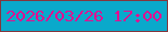 文字の大きさ：3、枠の色：84363d、背景の色：0aa9cb、文字の色：e20f90 無料ブログパーツのブログ時計