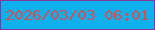 文字の大きさ：5、枠の色：84379a、背景の色：0eb0ed、文字の色：d64f4f 無料ブログパーツのブログ時計