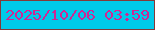 文字の大きさ：5、枠の色：843938、背景の色：00cae9、文字の色：d02794 無料ブログパーツのブログ時計