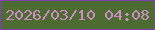 文字の大きさ：1、枠の色：843eb0、背景の色：4c6c31、文字の色：cd8cc6 無料ブログパーツのブログ時計