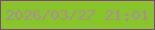 文字の大きさ：1、枠の色：844085、背景の色：87c528、文字の色：af89a2 無料ブログパーツのブログ時計