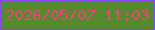 文字の大きさ：4、枠の色：8445fe、背景の色：568a2e、文字の色：e44772 無料ブログパーツのブログ時計