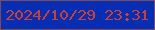 文字の大きさ：4、枠の色：844a52、背景の色：042eb6、文字の色：d53e26 無料ブログパーツのブログ時計