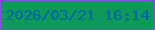 文字の大きさ：1、枠の色：844fe8、背景の色：0c9959、文字の色：0063ad 無料ブログパーツのブログ時計