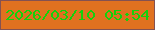 文字の大きさ：3、枠の色：845151、背景の色：e07120、文字の色：13d20b 無料ブログパーツのブログ時計
