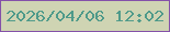 文字の大きさ：2、枠の色：8451a9、背景の色：cfd4b3、文字の色：4f9a8a 無料ブログパーツのブログ時計