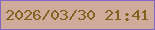 文字の大きさ：2、枠の色：8467c5、背景の色：ceab9b、文字の色：82621e 無料ブログパーツのブログ時計