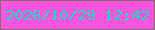 文字の大きさ：3、枠の色：84696e、背景の色：fa56dd、文字の色：17dcc8 無料ブログパーツのブログ時計
