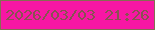 文字の大きさ：5、枠の色：846e52、背景の色：f717a4、文字の色：885351 無料ブログパーツのブログ時計