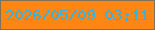 文字の大きさ：1、枠の色：846f58、背景の色：fd8615、文字の色：37b1e0 無料ブログパーツのブログ時計