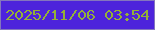 文字の大きさ：5、枠の色：8475bd、背景の色：4d23db、文字の色：94b038 無料ブログパーツのブログ時計