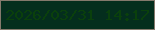 文字の大きさ：1、枠の色：84796c、背景の色：042e1d、文字の色：0a400c 無料ブログパーツのブログ時計