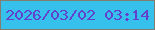 文字の大きさ：2、枠の色：847c6e、背景の色：36c0ec、文字の色：6241cd 無料ブログパーツのブログ時計