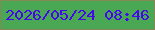 文字の大きさ：2、枠の色：848856、背景の色：4aa753、文字の色：4308eb 無料ブログパーツのブログ時計