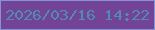 文字の大きさ：5、枠の色：8493d5、背景の色：734397、文字の色：538ab1 無料ブログパーツのブログ時計