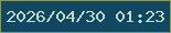 文字の大きさ：5、枠の色：849866、背景の色：114760、文字の色：c0daca 無料ブログパーツのブログ時計