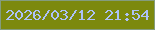 文字の大きさ：4、枠の色：849c7d、背景の色：7c890d、文字の色：adc2f7 無料ブログパーツのブログ時計