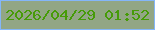 文字の大きさ：1、枠の色：84b6f9、背景の色：92a685、文字の色：469b07 無料ブログパーツのブログ時計