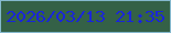 文字の大きさ：3、枠の色：84b8cd、背景の色：346147、文字の色：1925db 無料ブログパーツのブログ時計