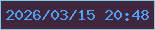 文字の大きさ：4、枠の色：84c7e1、背景の色：40273d、文字の色：50a0f7 無料ブログパーツのブログ時計