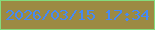 文字の大きさ：1、枠の色：84dc7d、背景の色：9c8a43、文字の色：4589f5 無料ブログパーツのブログ時計