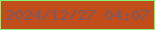 文字の大きさ：4、枠の色：84f476、背景の色：c14e1a、文字の色：7c5c62 無料ブログパーツのブログ時計