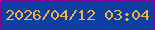 文字の大きさ：4、枠の色：850495、背景の色：0d3ea2、文字の色：f4b241 無料ブログパーツのブログ時計