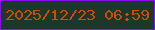 文字の大きさ：4、枠の色：850eea、背景の色：1d3826、文字の色：c84d07 無料ブログパーツのブログ時計