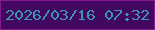文字の大きさ：5、枠の色：851991、背景の色：420761、文字の色：3d95ae 無料ブログパーツのブログ時計