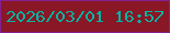 文字の大きさ：1、枠の色：852091、背景の色：891725、文字の色：02b4a2 無料ブログパーツのブログ時計