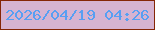 文字の大きさ：4、枠の色：852606、背景の色：d6b3d1、文字の色：589ff2 無料ブログパーツのブログ時計