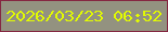 文字の大きさ：4、枠の色：852741、背景の色：939280、文字の色：e2fb01 無料ブログパーツのブログ時計