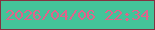 文字の大きさ：5、枠の色：853140、背景の色：44c399、文字の色：e1638b 無料ブログパーツのブログ時計