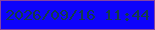文字の大きさ：5、枠の色：8544a2、背景の色：0e03fb、文字の色：143b4b 無料ブログパーツのブログ時計