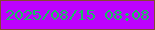 文字の大きさ：5、枠の色：854934、背景の色：bd02fe、文字の色：19be60 無料ブログパーツのブログ時計