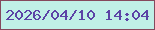 文字の大きさ：4、枠の色：85495d、背景の色：c0f0e7、文字の色：5c43a6 無料ブログパーツのブログ時計
