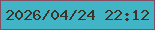 文字の大きさ：1、枠の色：854d61、背景の色：41b4c5、文字の色：3d3327 無料ブログパーツのブログ時計