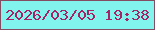 文字の大きさ：4、枠の色：854d61、背景の色：81f5ed、文字の色：a62368 無料ブログパーツのブログ時計