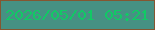 文字の大きさ：1、枠の色：855631、背景の色：469183、文字の色：11c965 無料ブログパーツのブログ時計